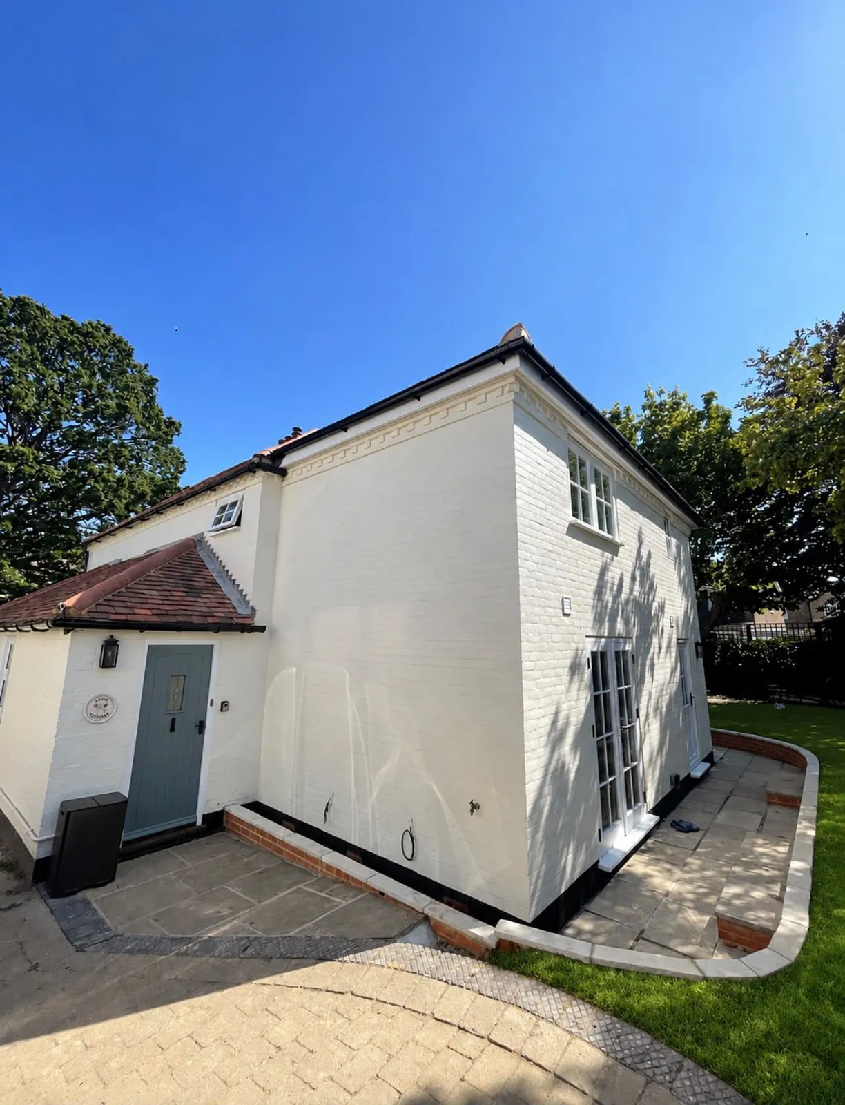 Side view of a finished double-storey extension, Windsor