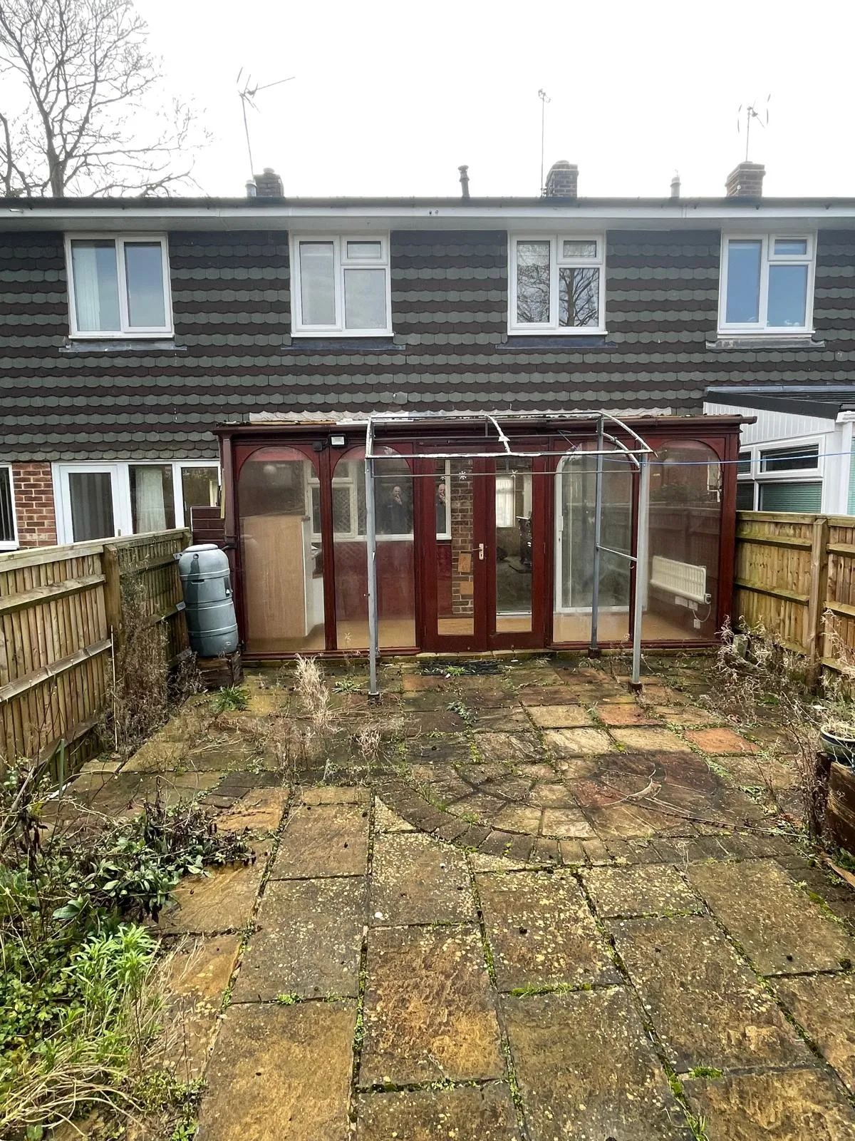 Garden and patio renovation in Egham before work by Trade Square