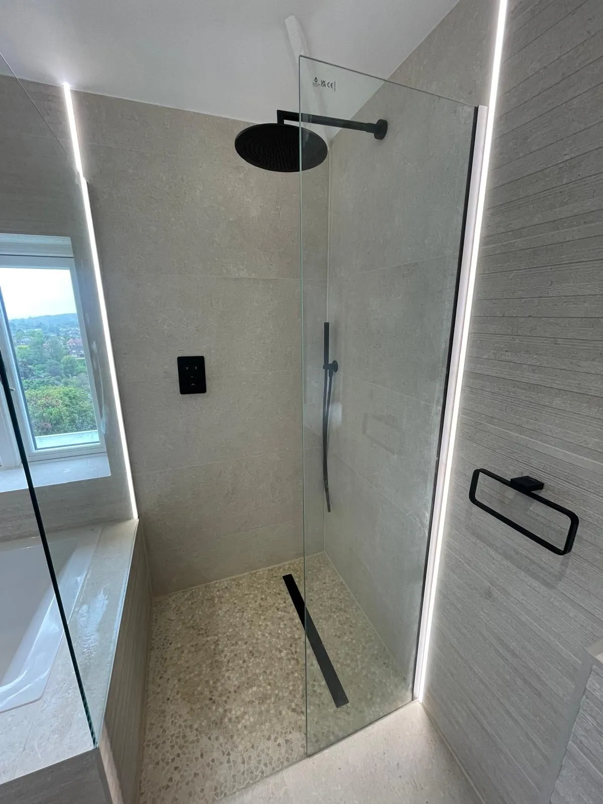 Bathroom renovation egham walk in shower by Trade Square