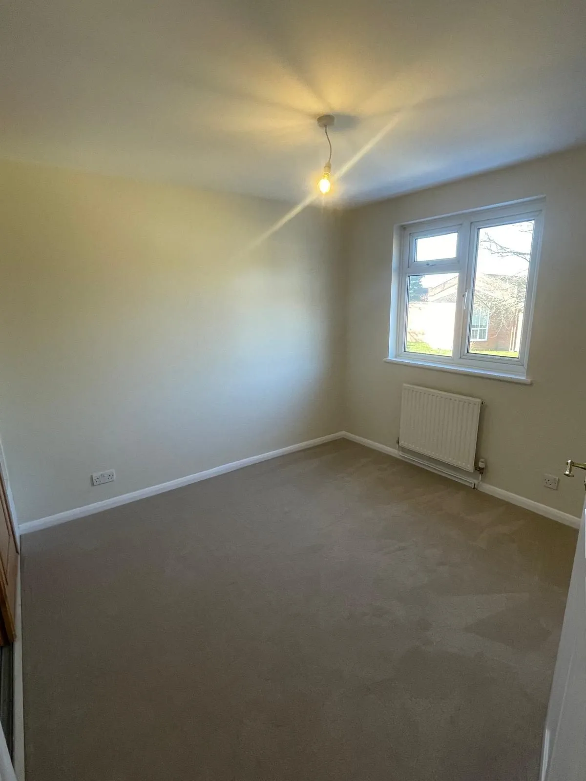 Finished bedroom in a home renovation, Egham