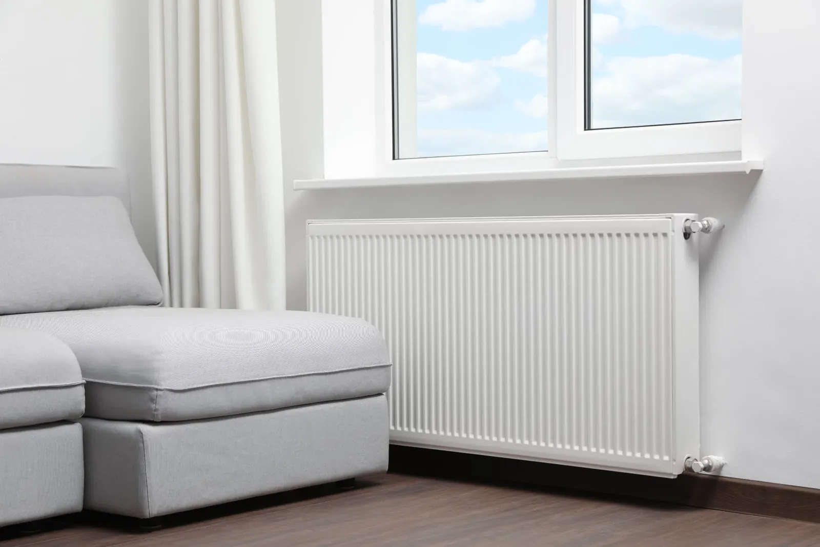 Central heating radiator in a UK home