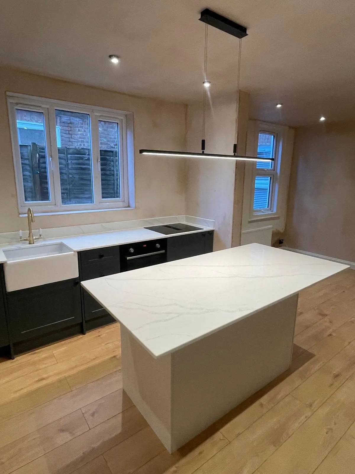 Renovations kitchen island egham by Trade Square